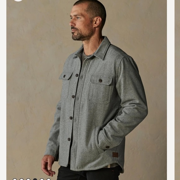 The Normal Brand Brightside Wool Blend Flannel Lined Workwear Jacket outdoor - Picture 4 of 11